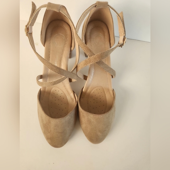 Womens Foster Tru Comfort Foam Almond Toe Block Heel Pumps Size 8.5 - Picture 9 of 9